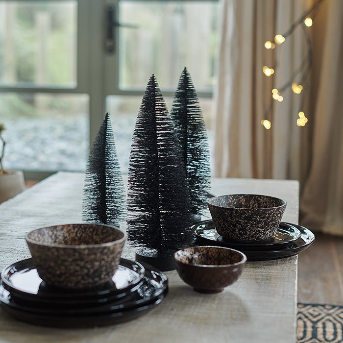 A festive decoration resembling a Christmas tree.