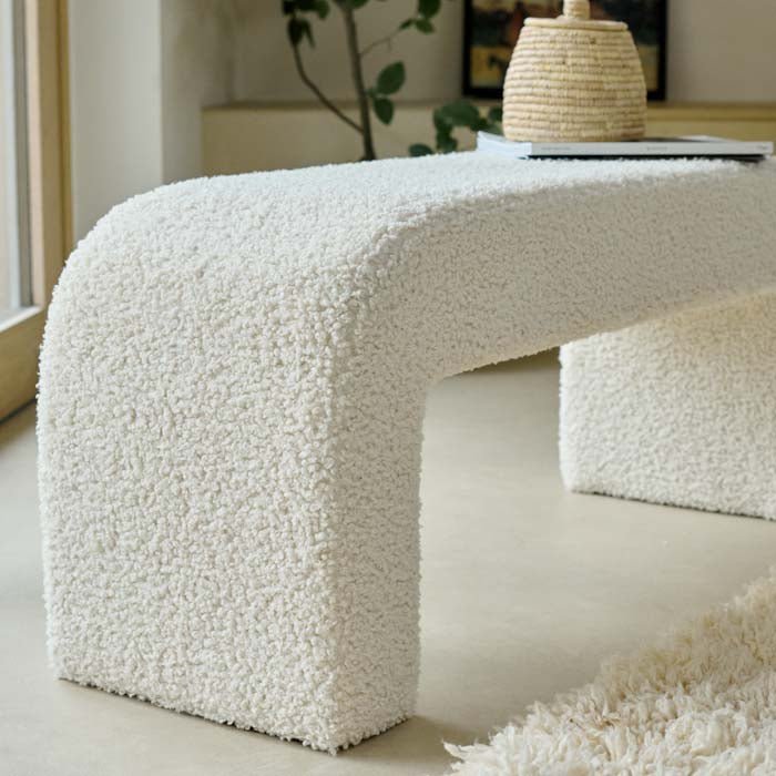 Maura Boucle Bench