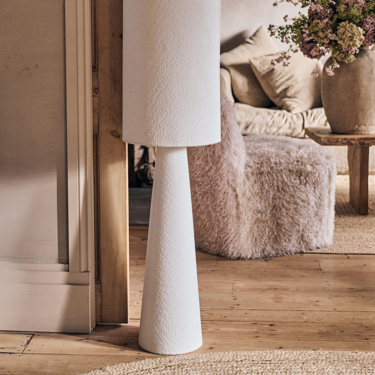 Harriet Cream Floor Lamp