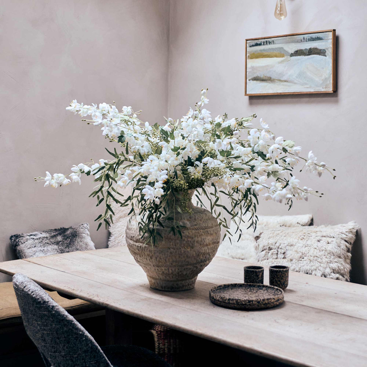 Artificial Campanula, Cream