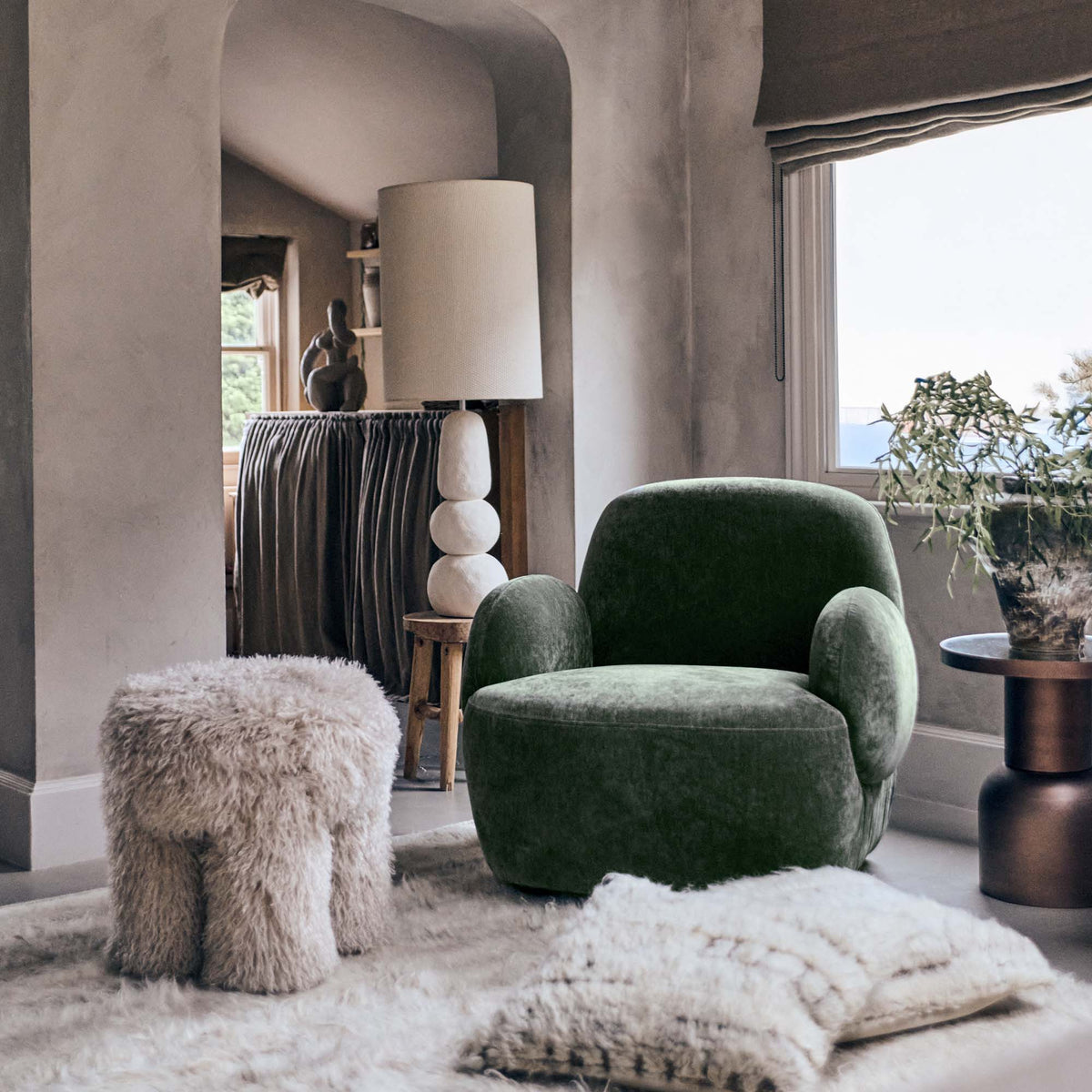 Natasha Curved Armchair