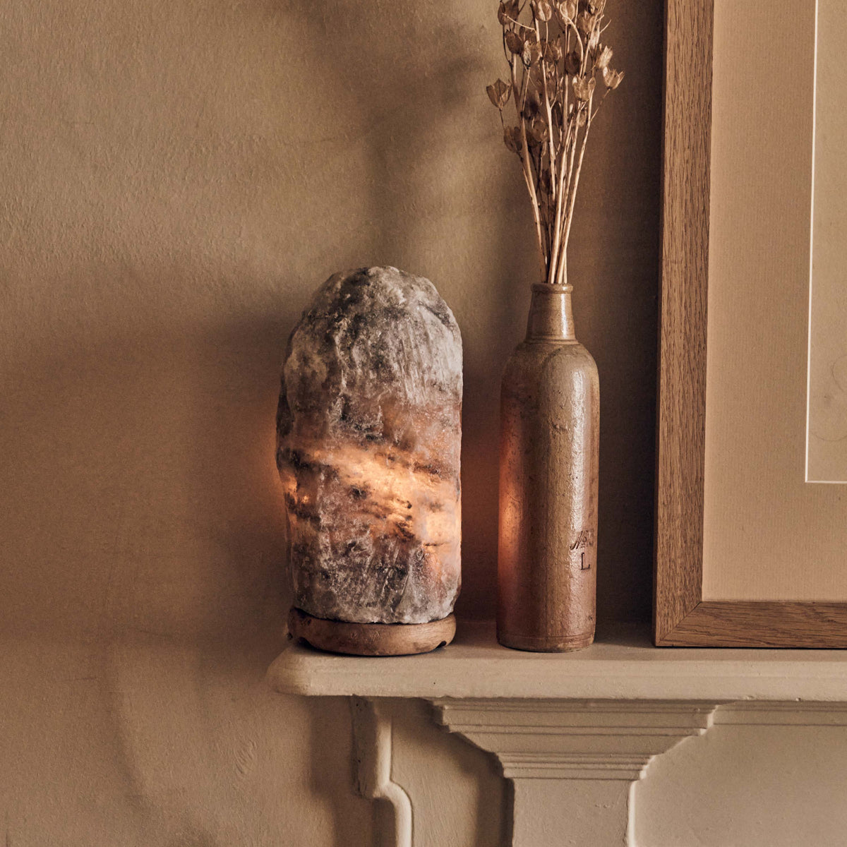 Nepal Natural Salt Lamp, Smoke