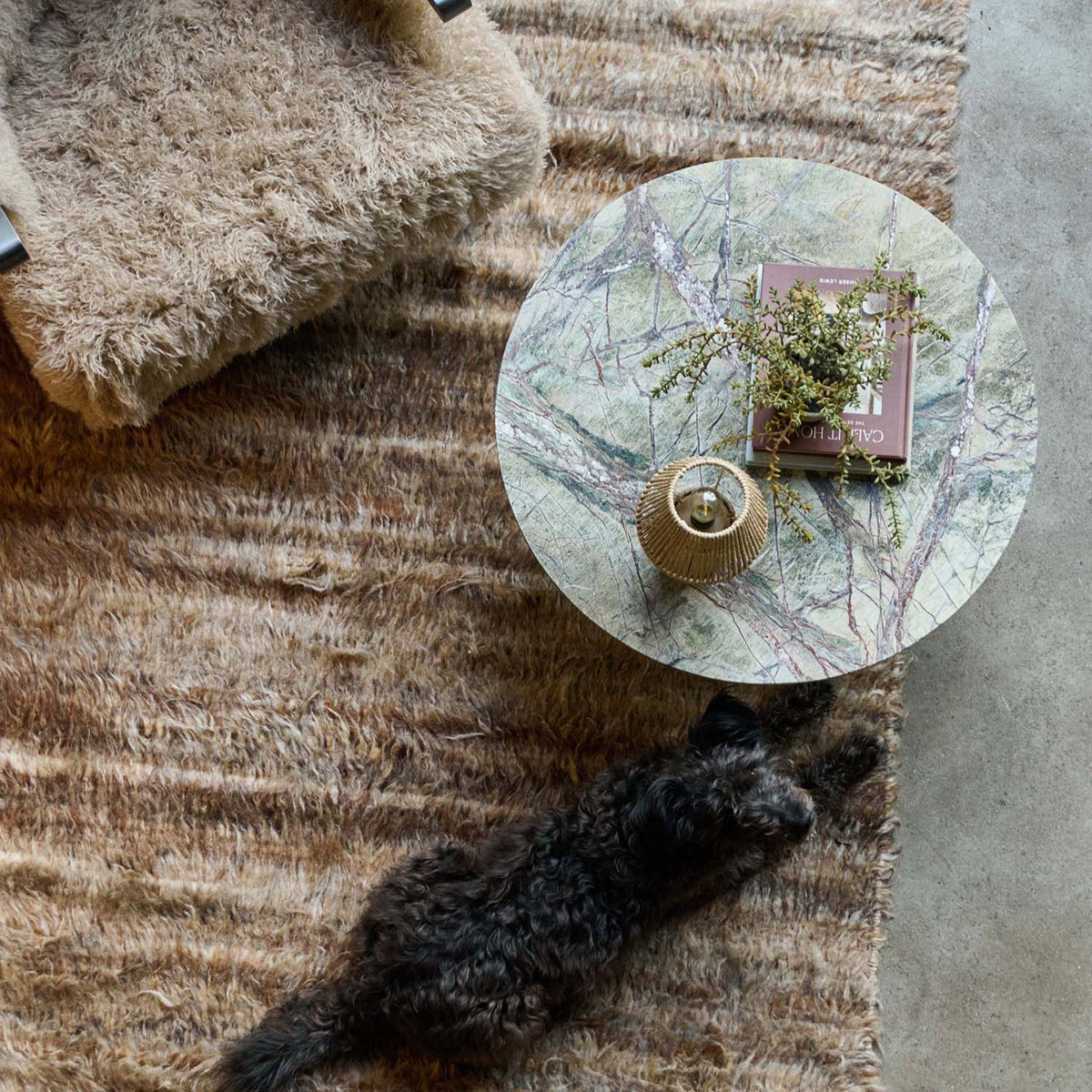 Teller Green Marble Coffee Table