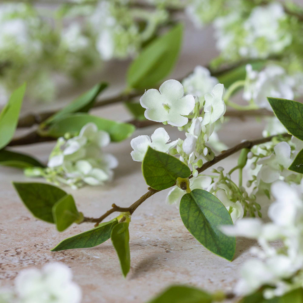 Artificial Blossom Branch, Soft Green