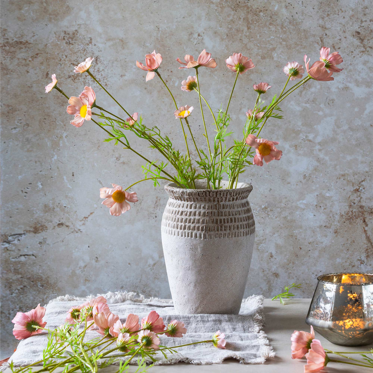 Artificial Cosmos Meadow, Soft Pink