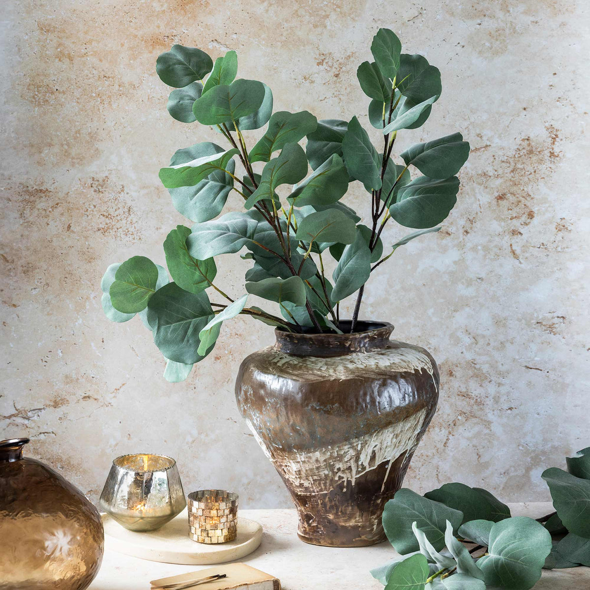 Artificial Eucalyptus Silver Dollar