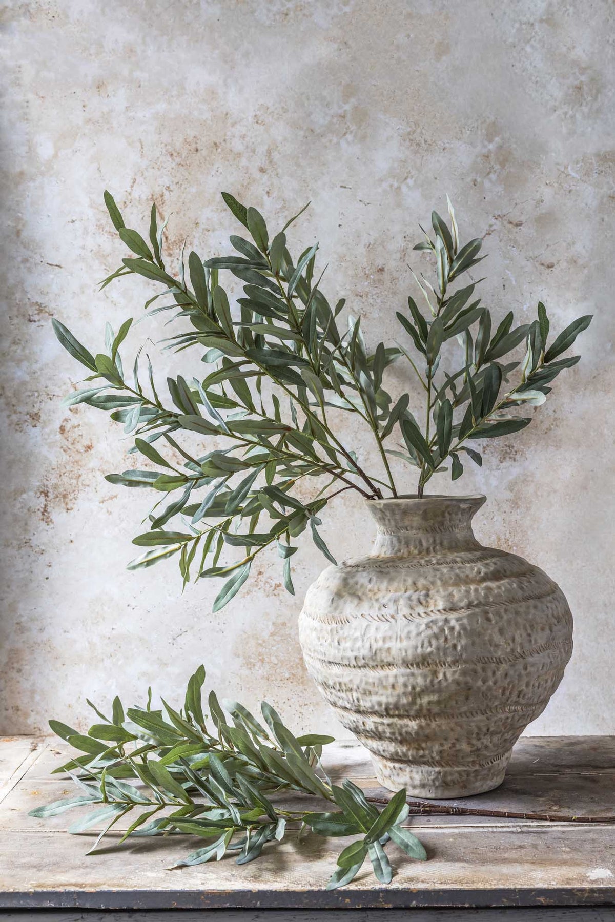 Artificial Olive Branch, Soft Green