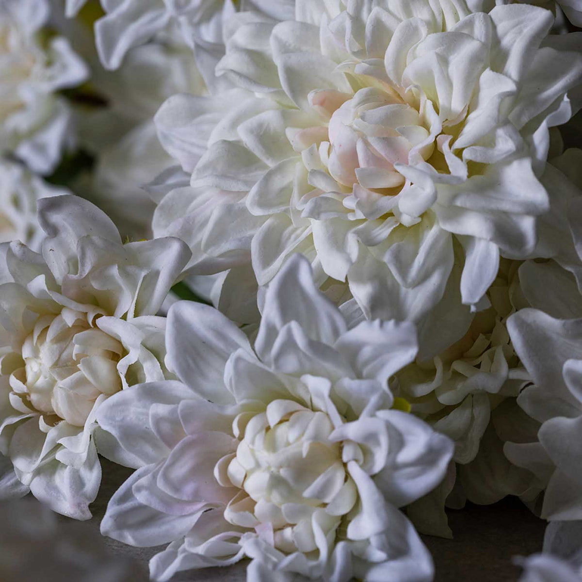 Artificial Real Touch Dahlia, Cream