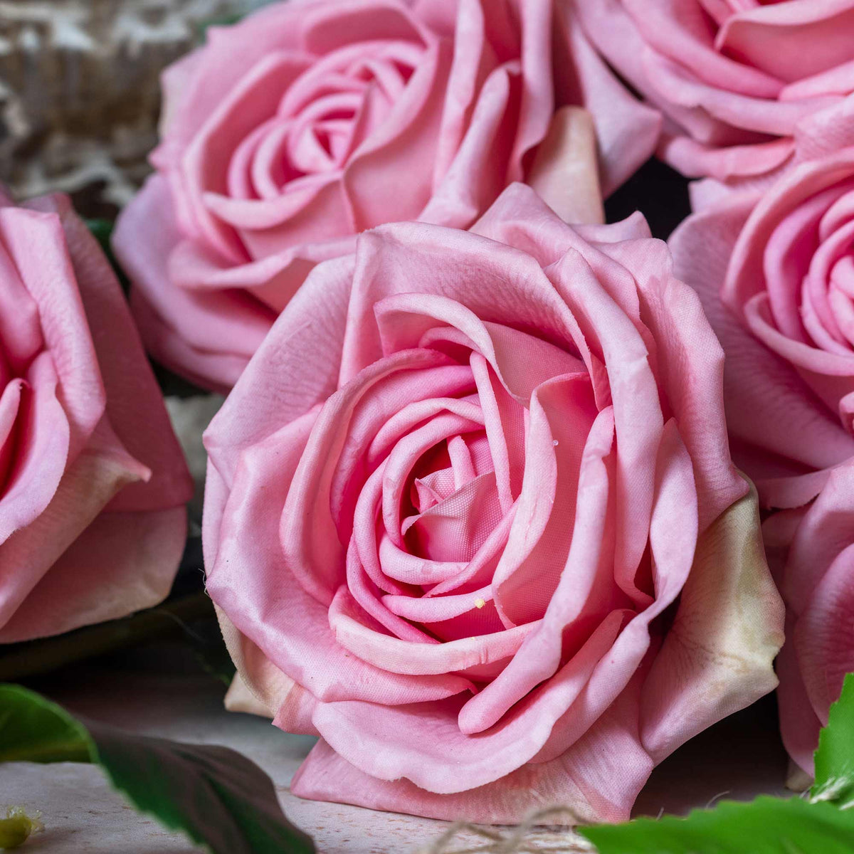 Artificial Real Touch Rose, Peach