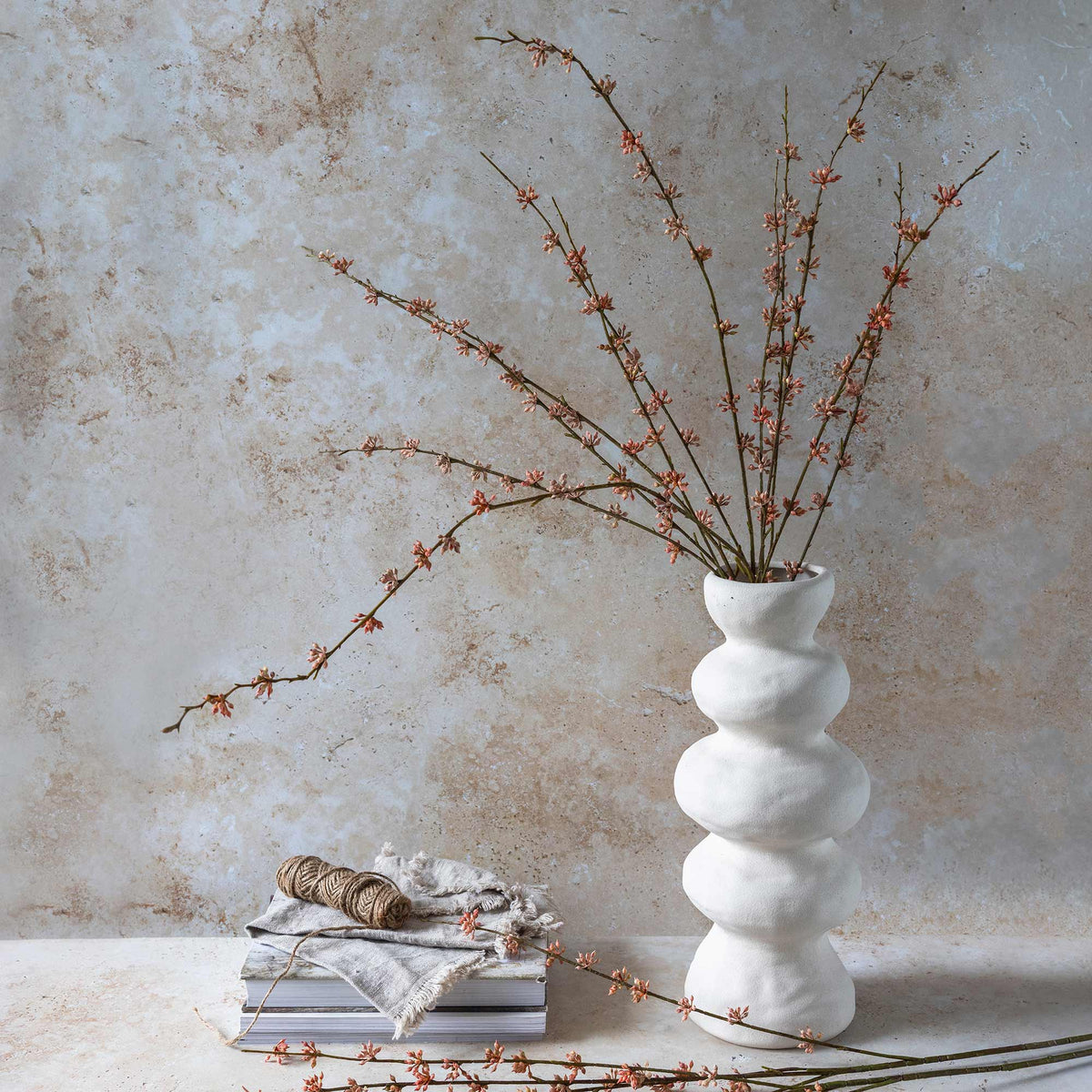Artificial Succulent Branch, Coral