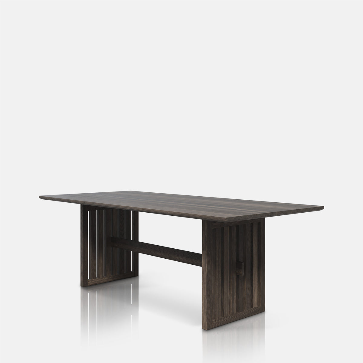 Batten Wooden Dining Table - 2.2m