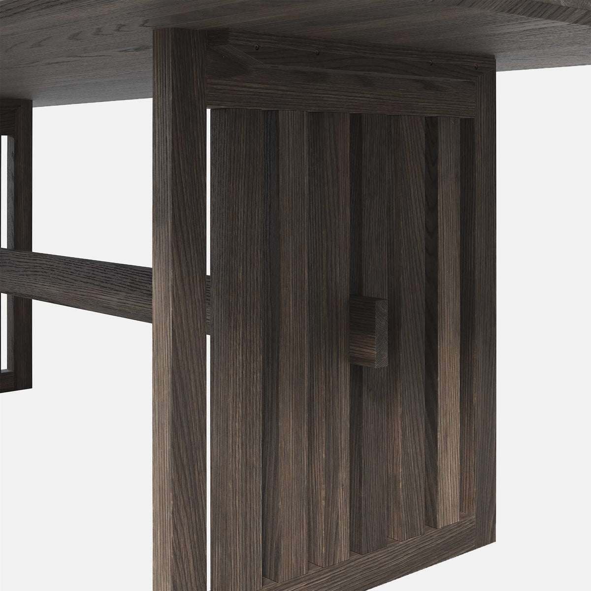 Batten Wooden Dining Table - 2.2m