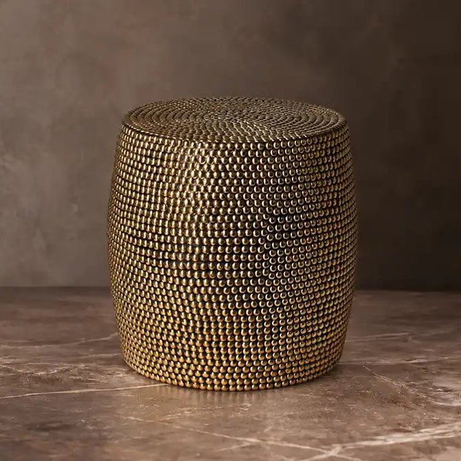 Dewitt Brass Stud Stool