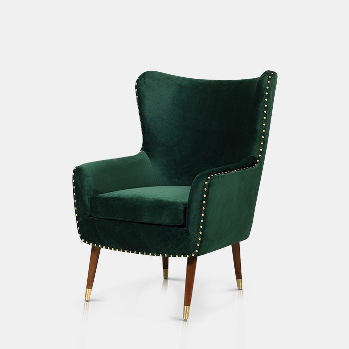 Jermyn Green Velvet Armchair