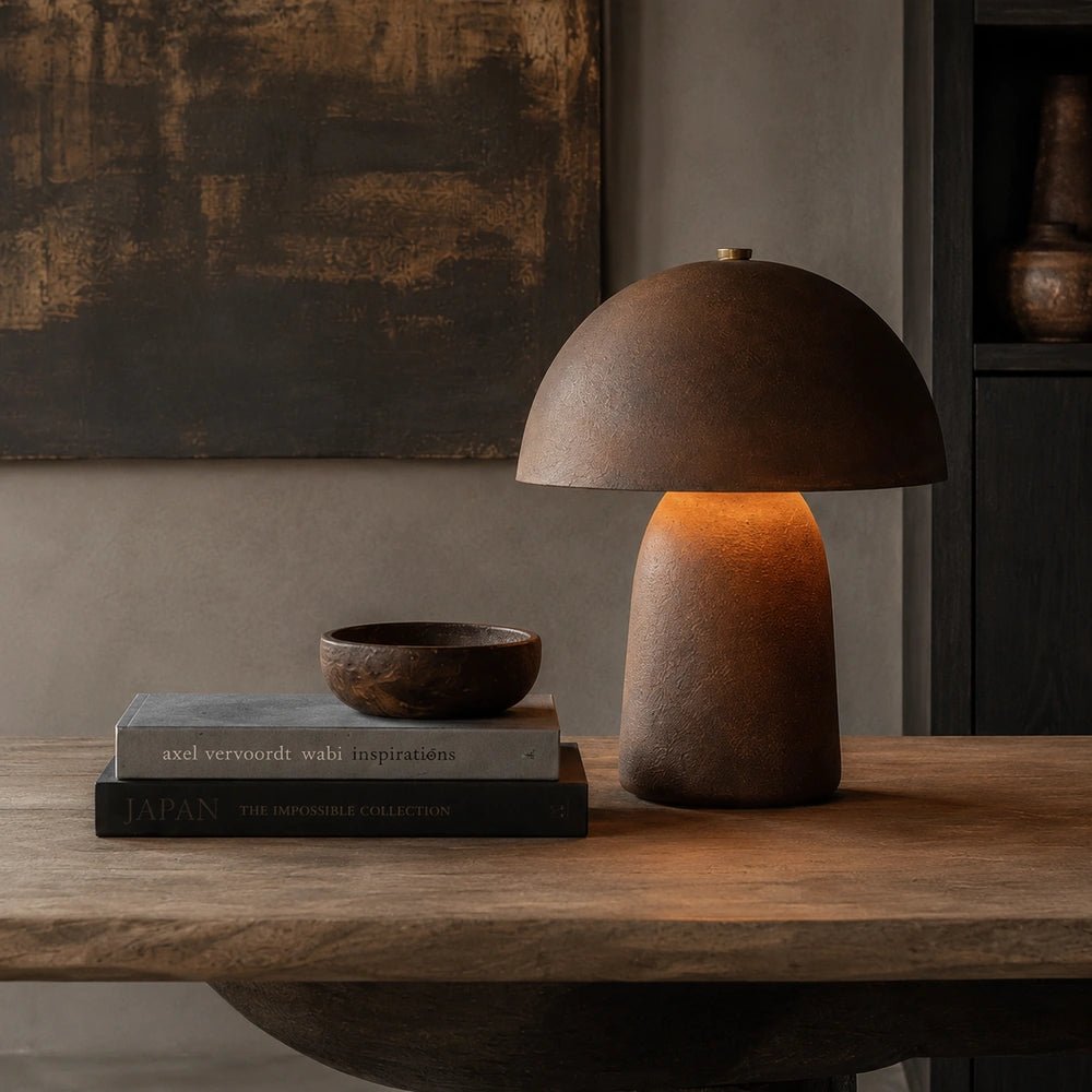 Reverie Canvas Art displayed on a wall in a styled living room, surrounded by neutral furnishings, decorative objects and warm contemporary interior textures.