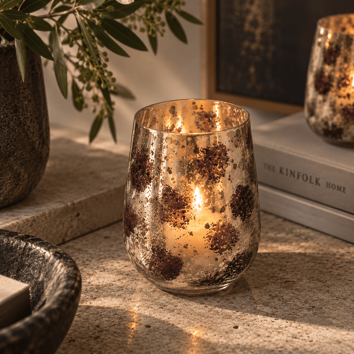 Shiro Glass Candle Holder