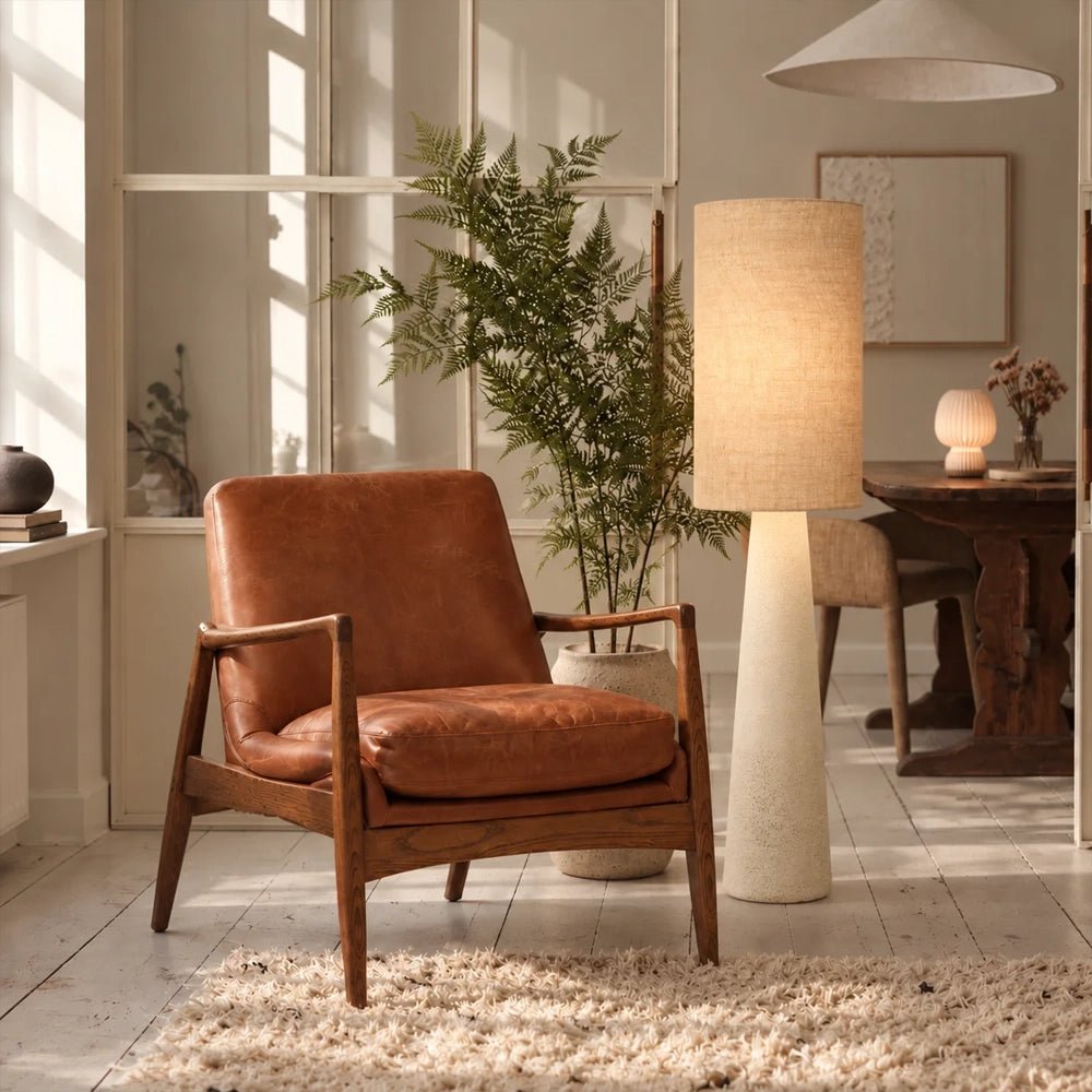 Albie Fibreglass Floor Lamp