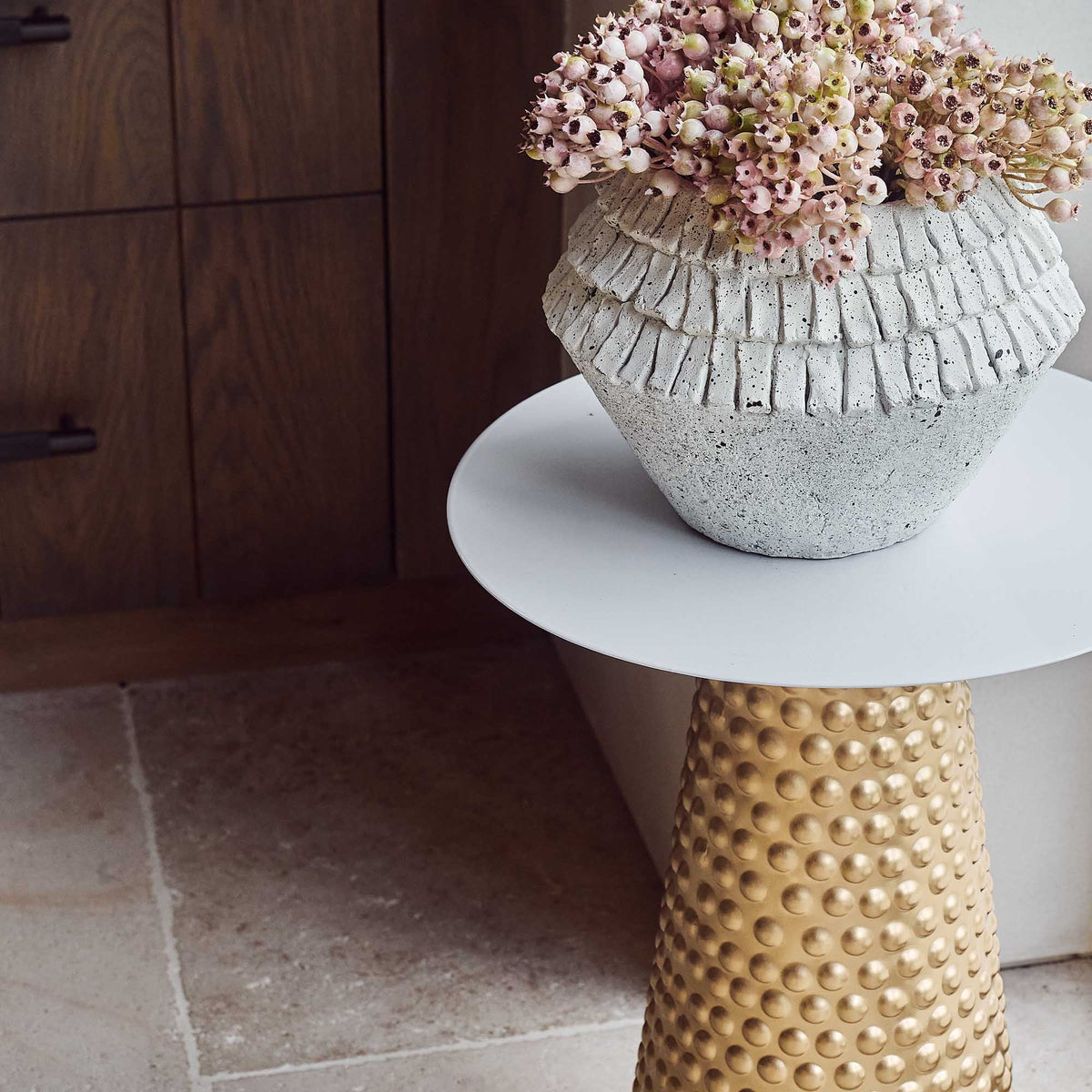 Elvira Gold Side Table
