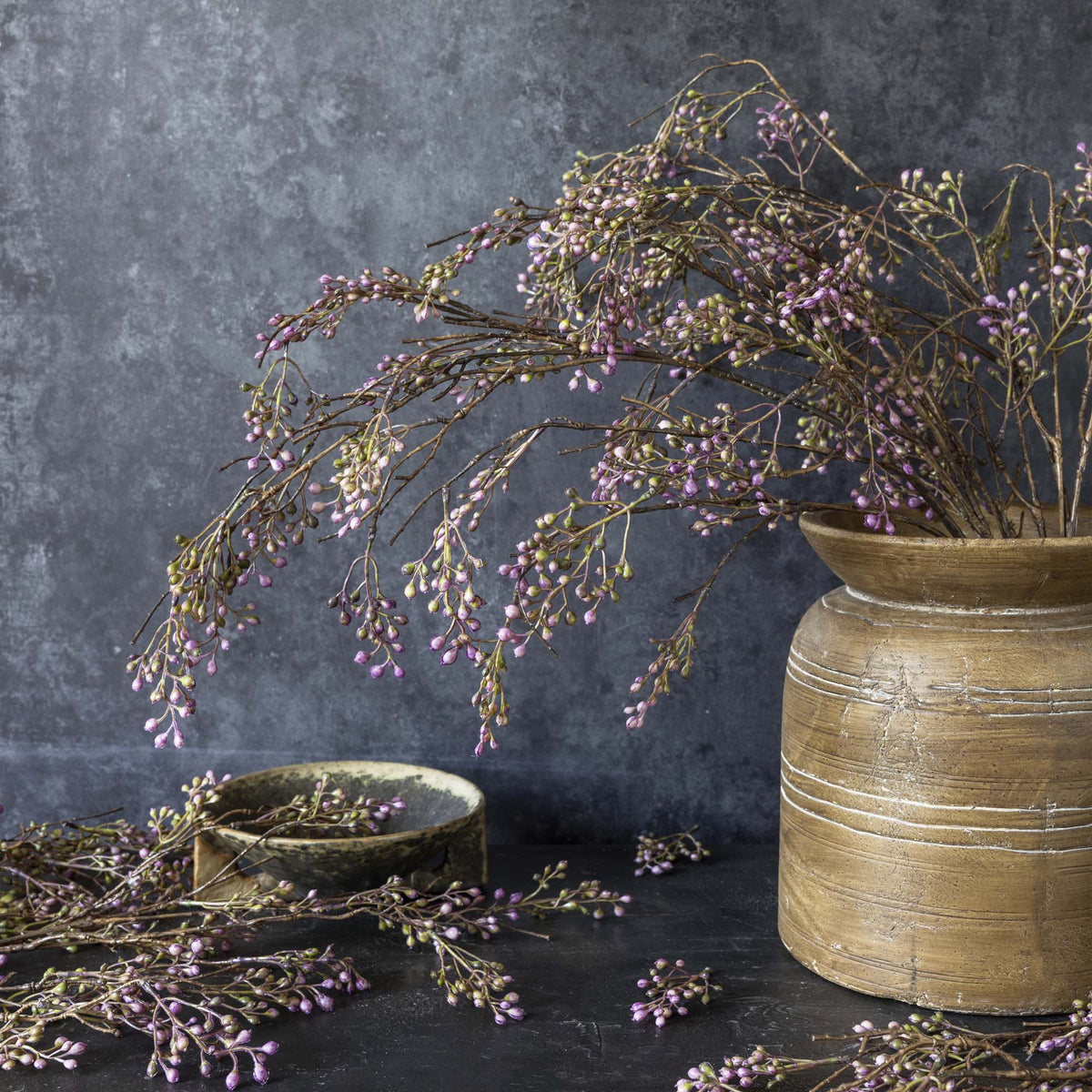 Artificial Berry Branch, Lilac
