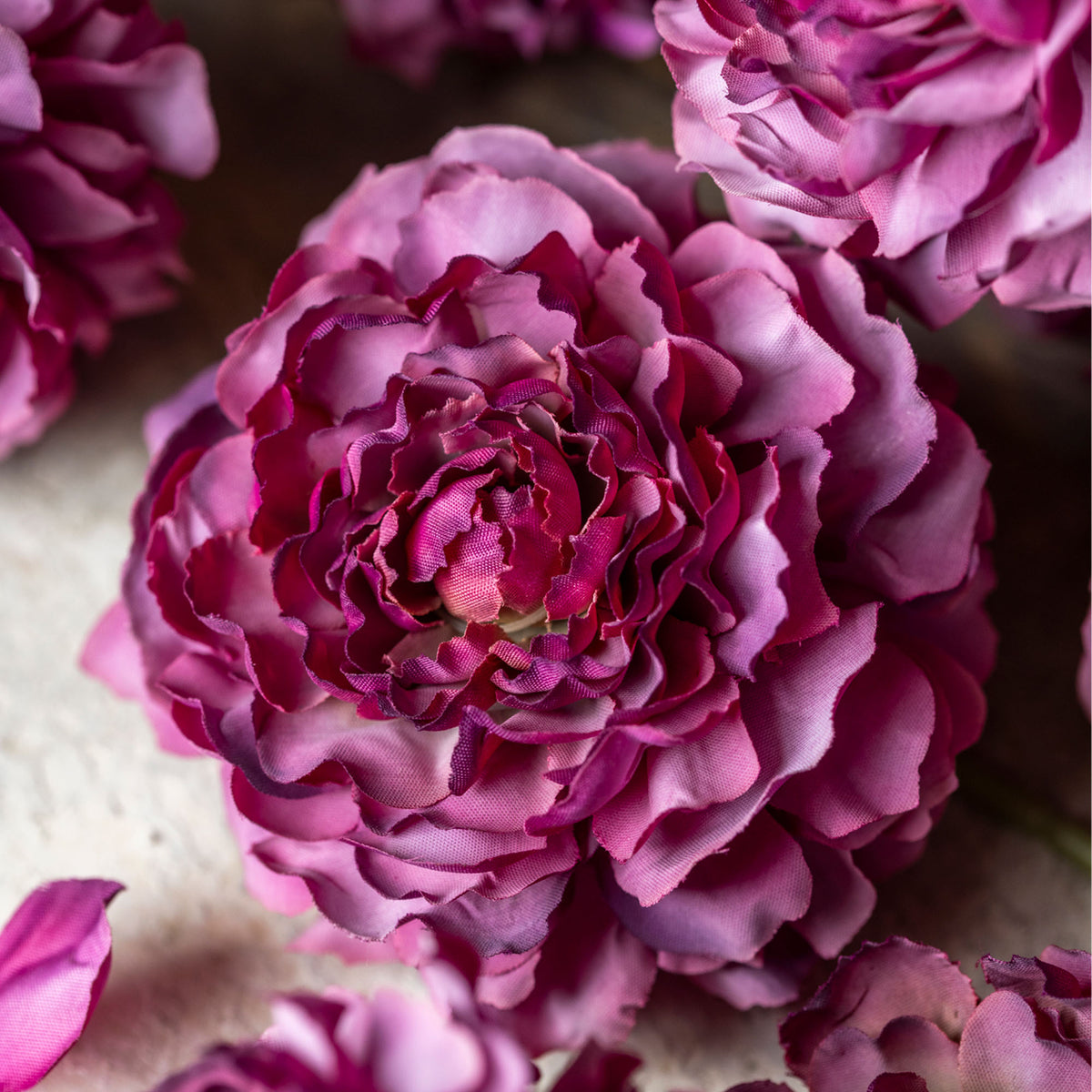 Artificial Carnation Bunch, Purple