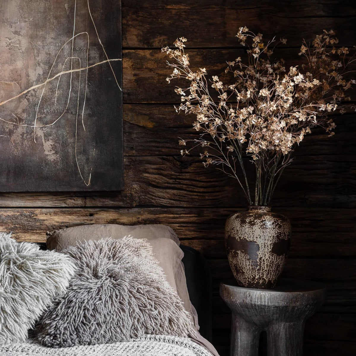 Artificial Hibernal Blossom Bouquet, Soft Blush