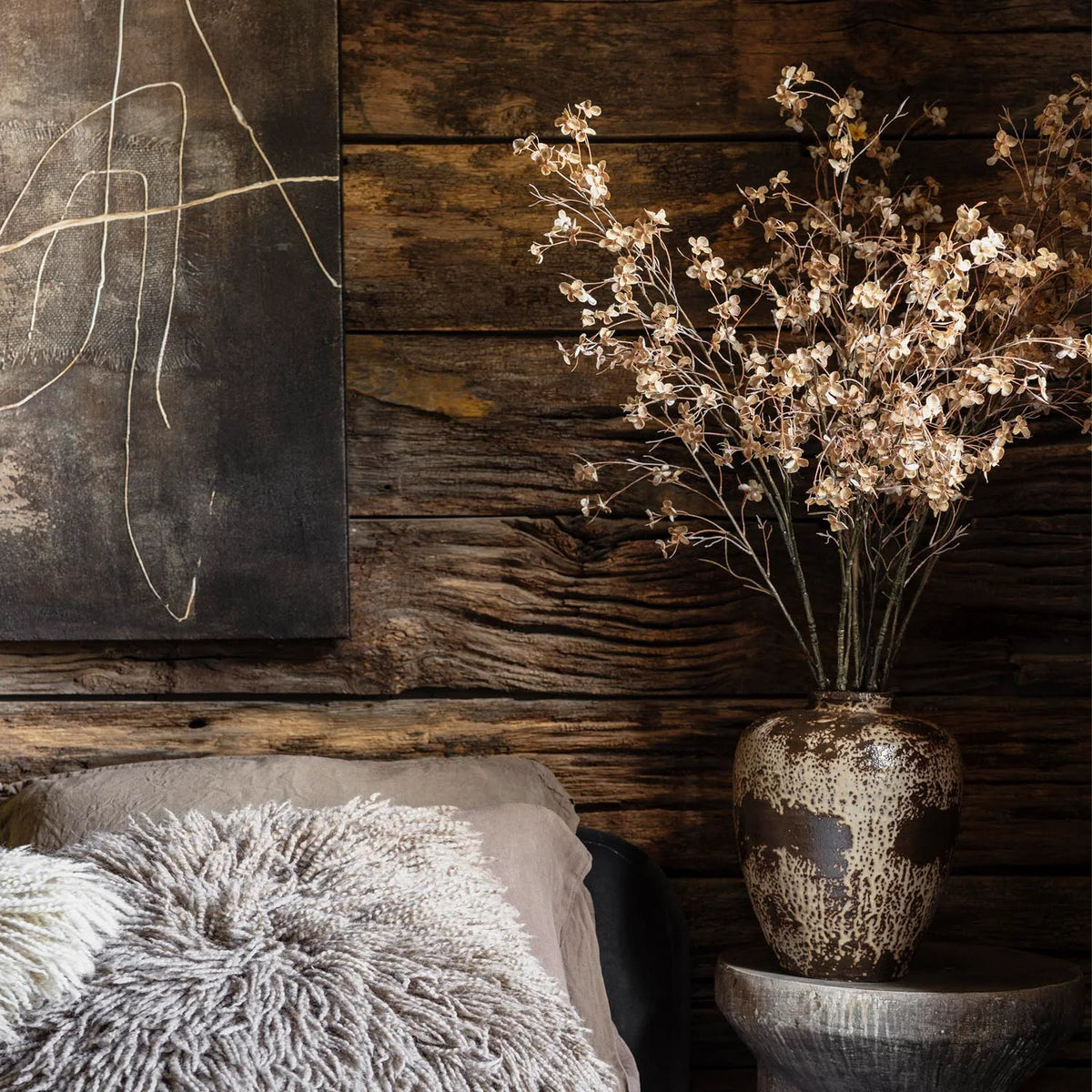 Artificial Hibernal Blossom Bouquet, Soft Blush