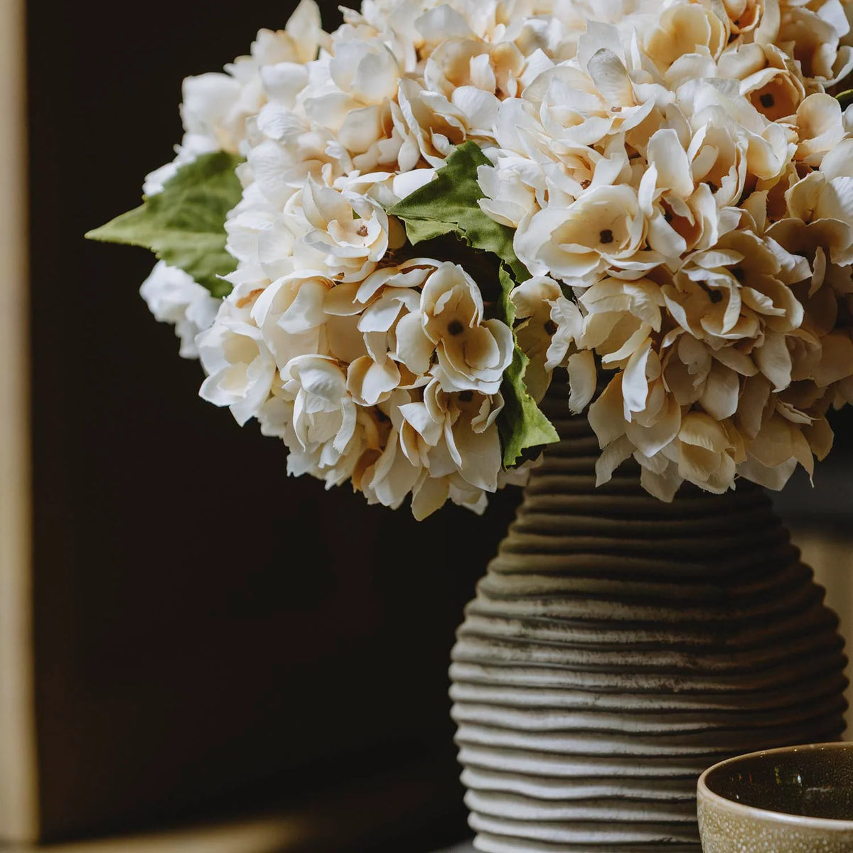 Artificial Hydrangea Bouquet, Morning Mist