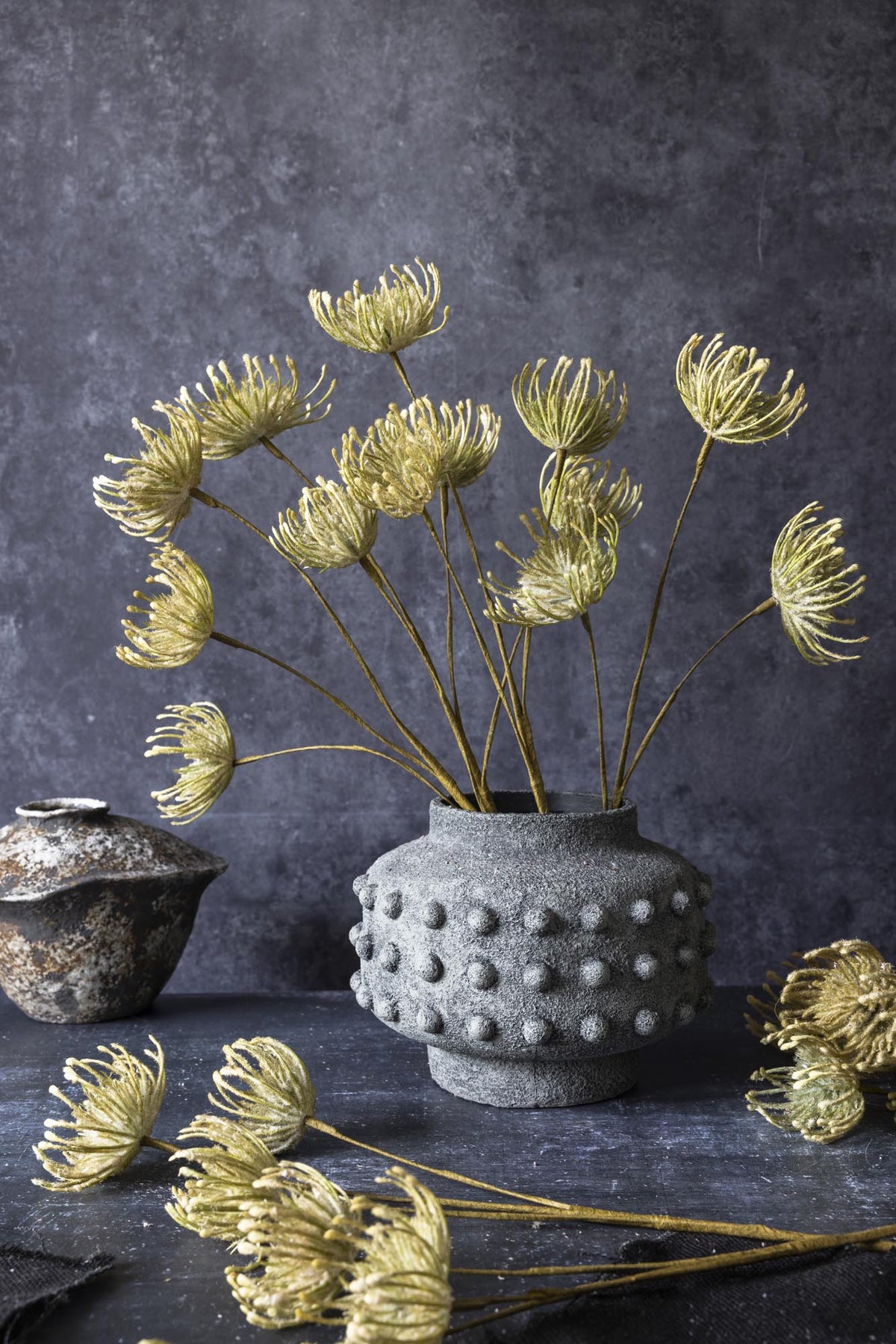 Artificial Leucospermum, Green