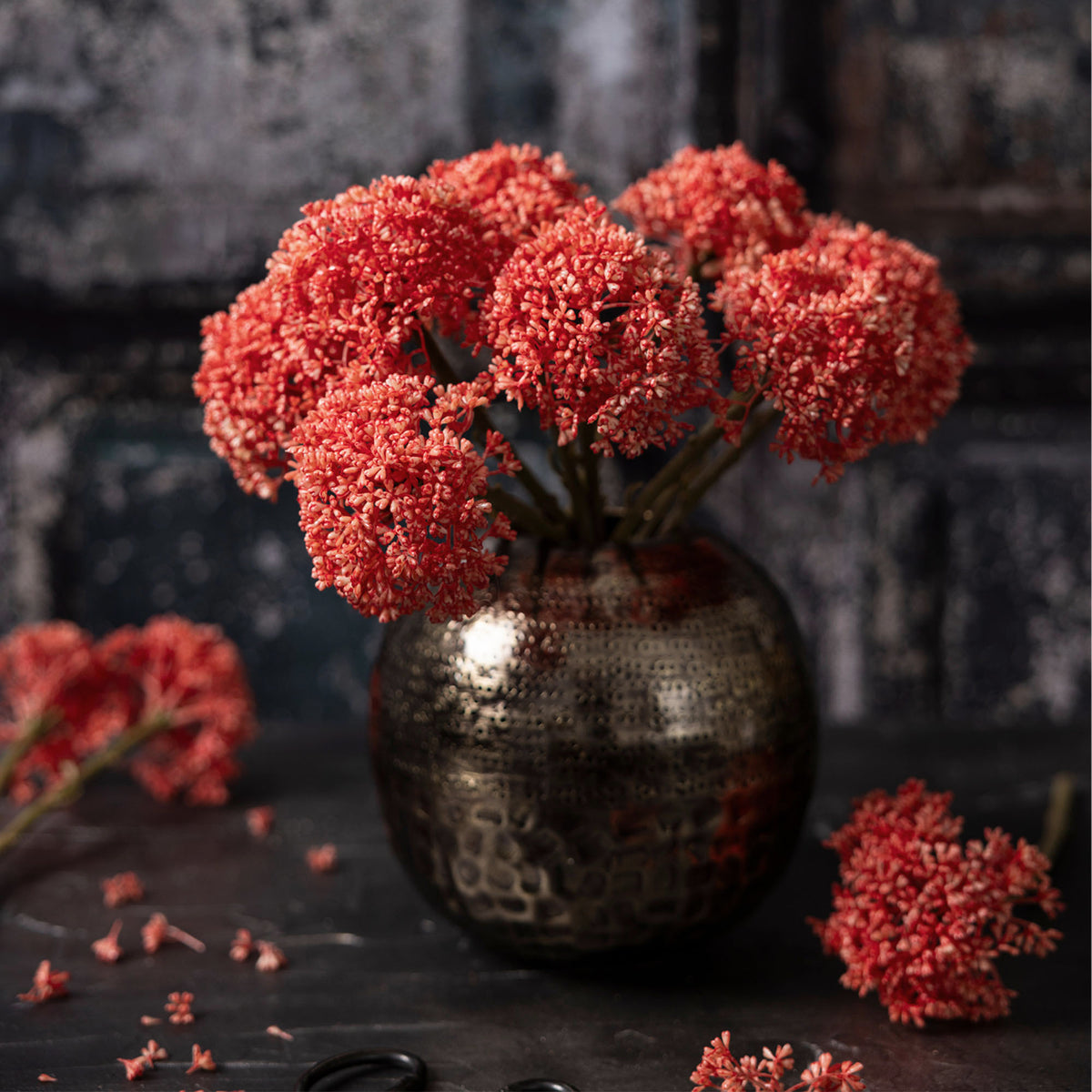Artificial Sedum, Coral