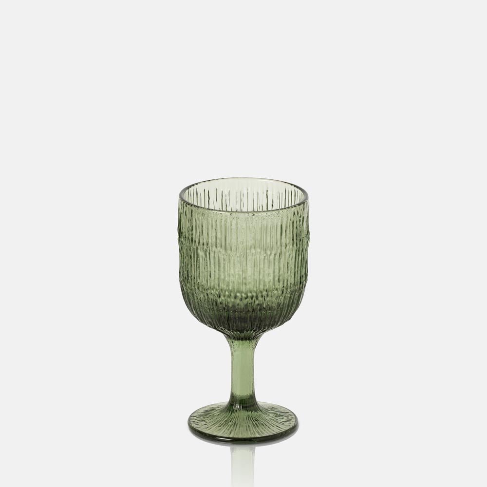 Aster Wine Glass, Green