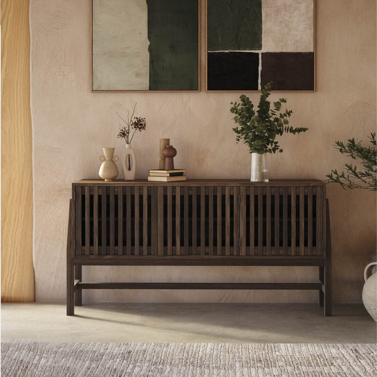 Batten Wooden Sideboard