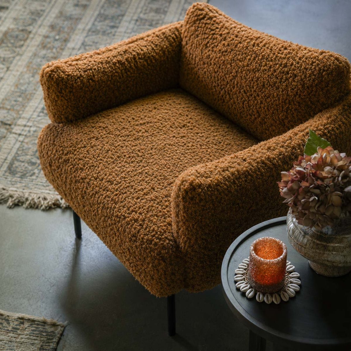 Belville Armchair, Toffee Brown