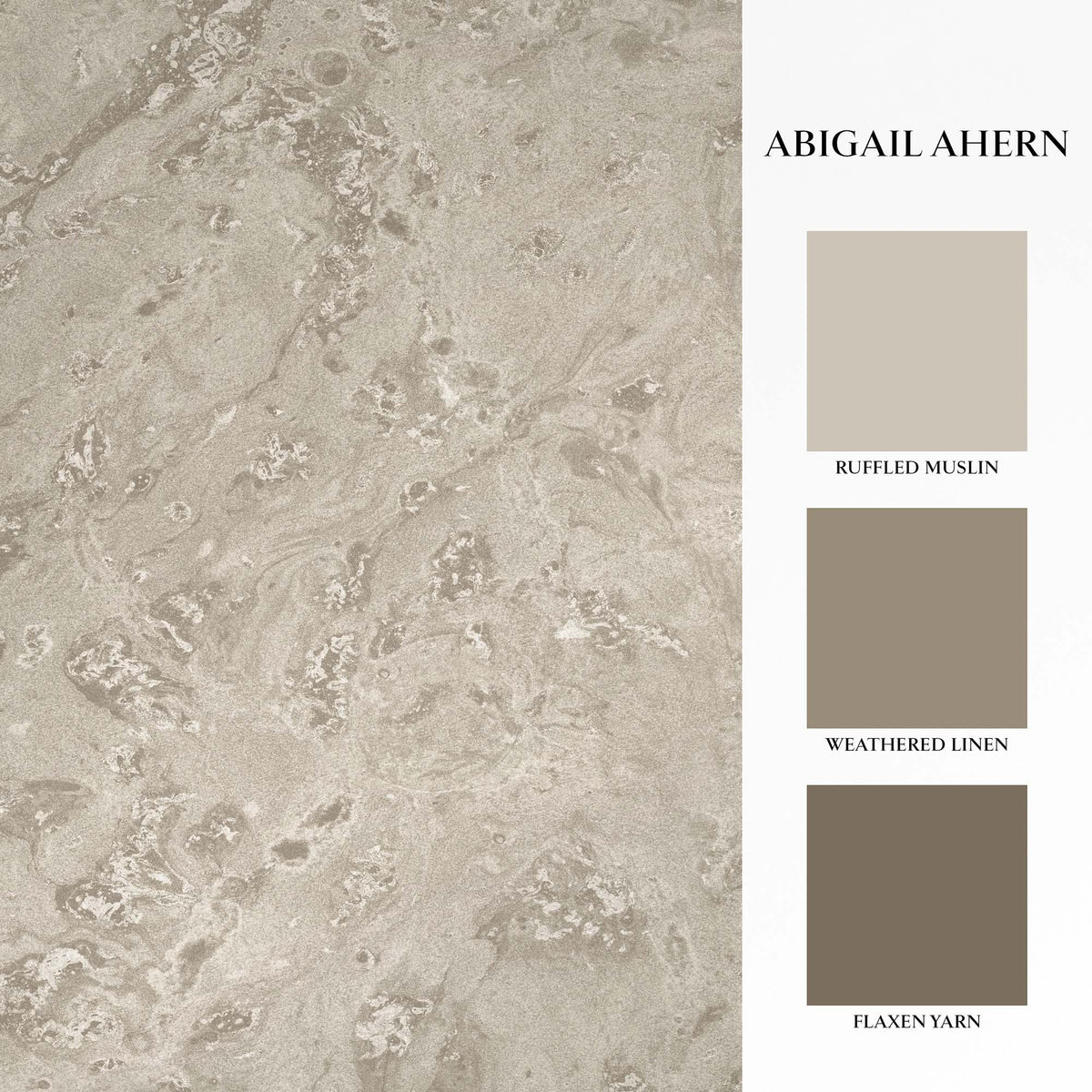 Boheme Marble Wallpaper, Almond