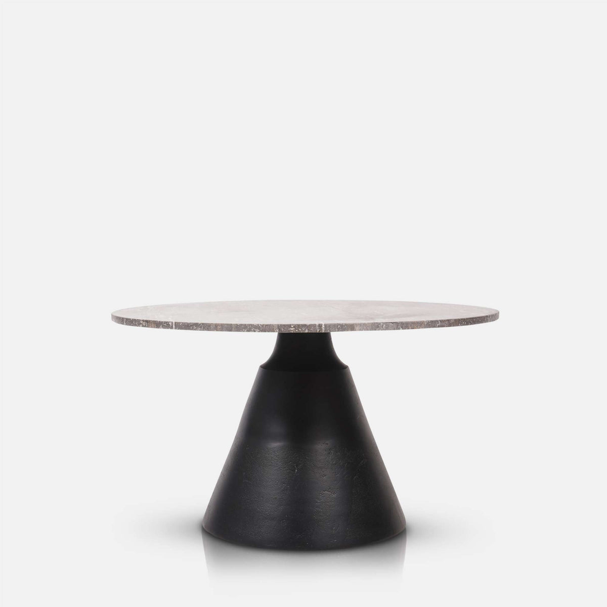Burley Travertine Coffee Table, Charcoal