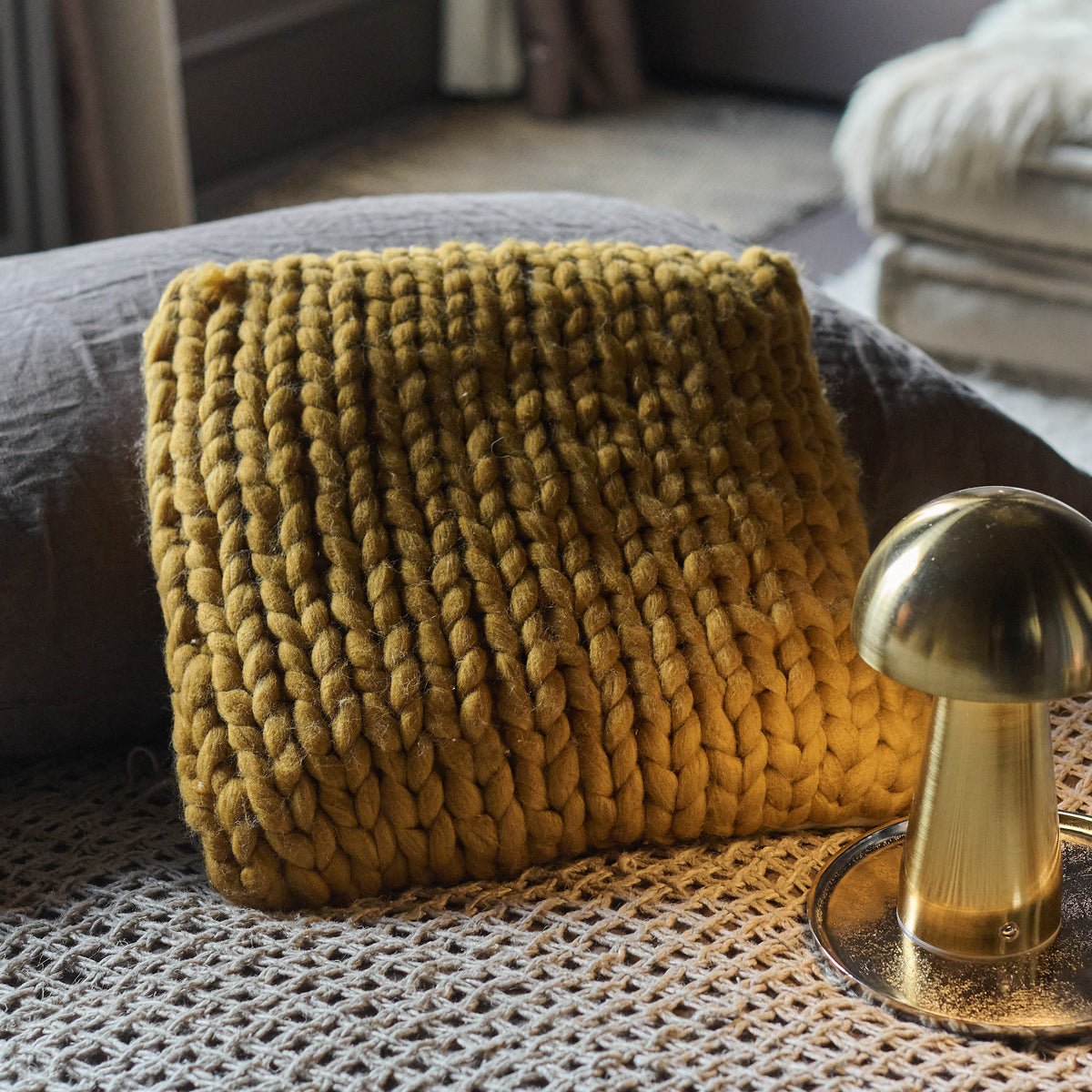 Carmac Knitted Cushion