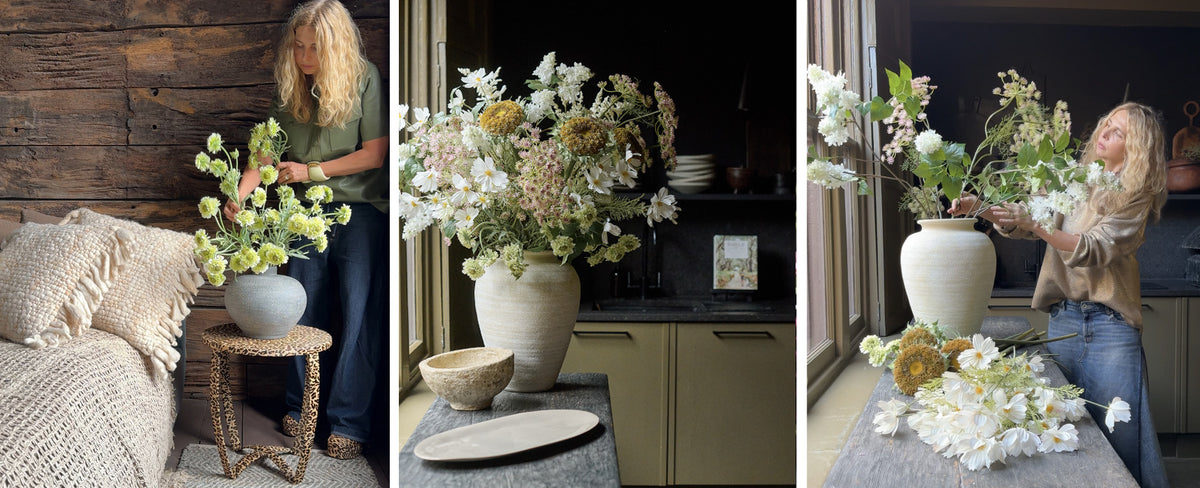 Crate and barrel x Abigail Ahern faux flowers
