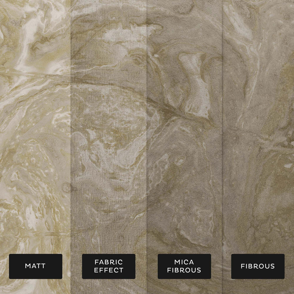 Ethereal Marble Mural, Golden
