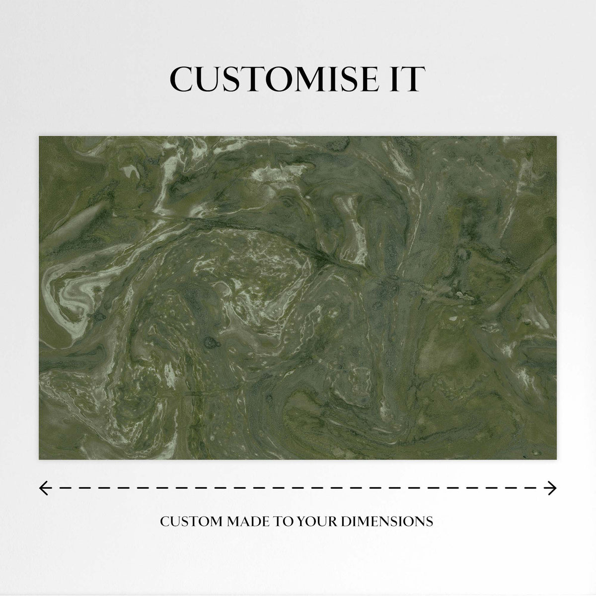 Ethereal Marble Mural, Moss - Sample Pack