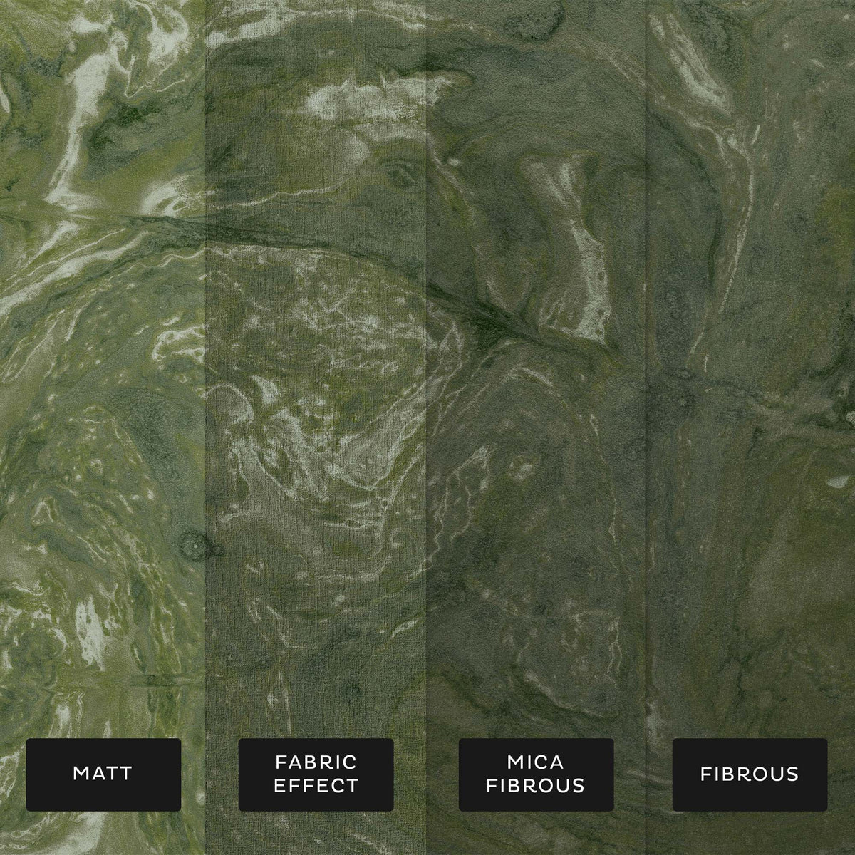 Ethereal Marble Mural, Moss - Sample Pack