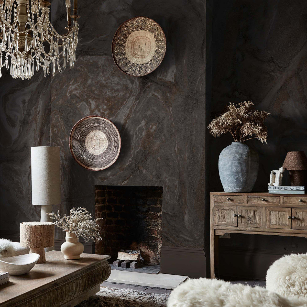 Ethereal Marble Mural, Onyx - Sample Pack