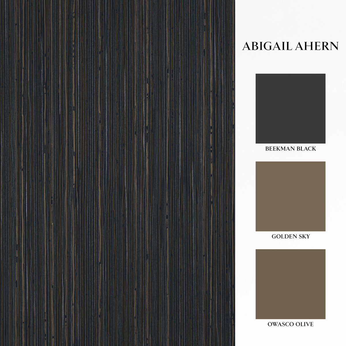 Fibre Stripe Wallpaper, Twilight