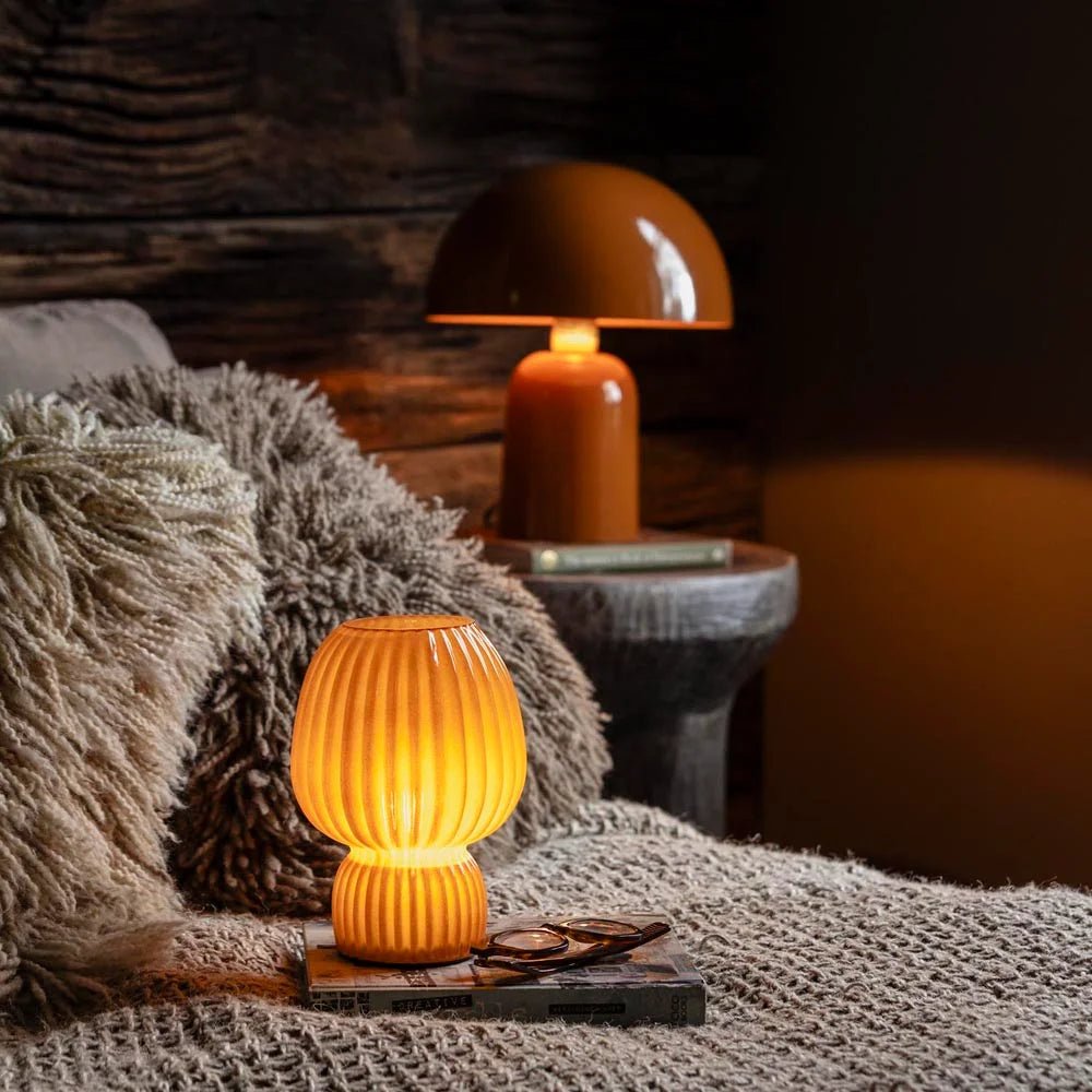 Finley Portable Table Lamp, Orange