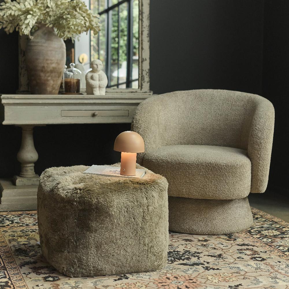 Groville Sheepskin Pouffe