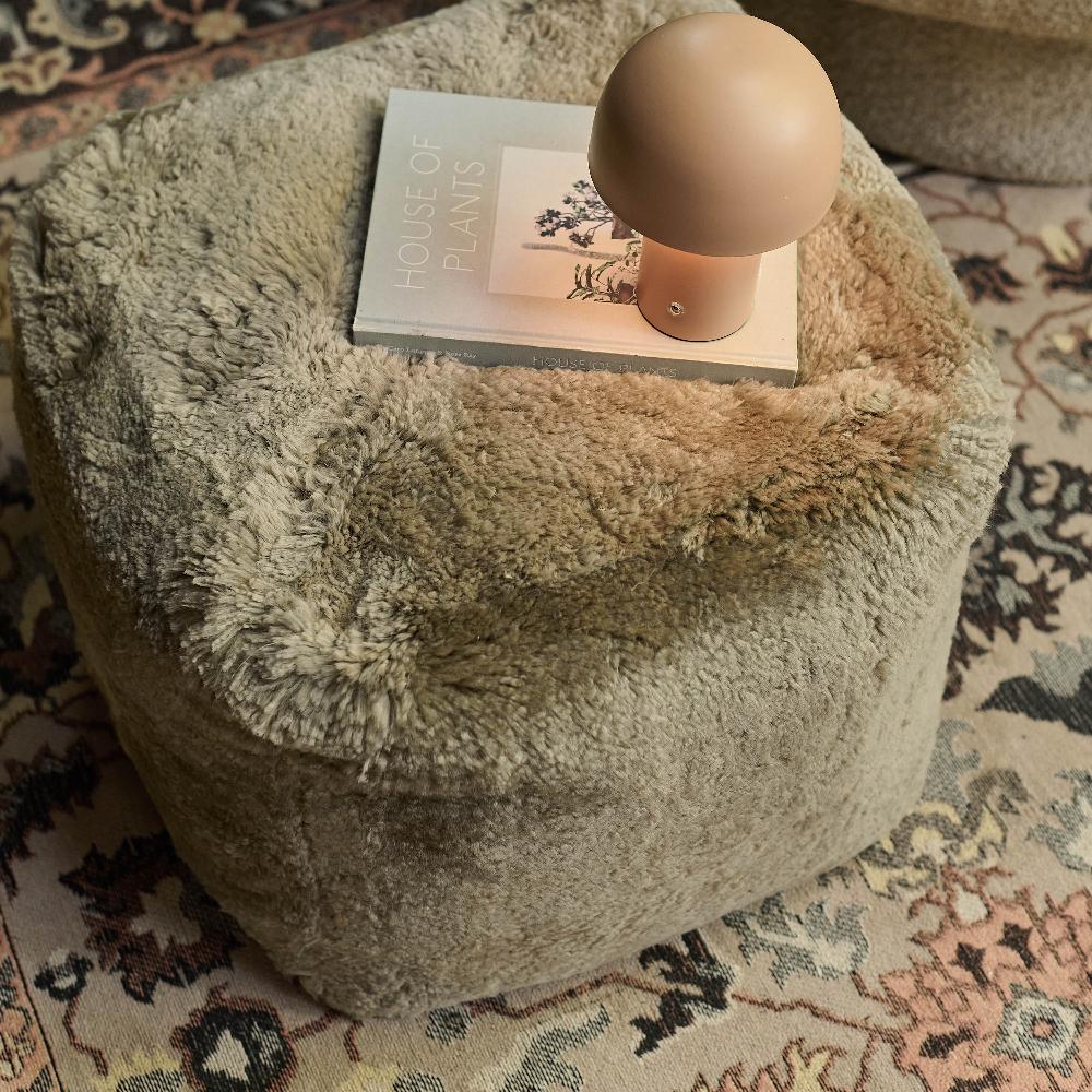Groville Sheepskin Pouffe