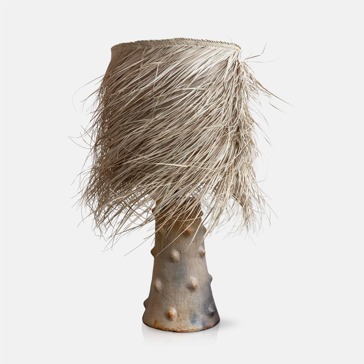 Caramel Shaggy Palm Lamp, Large