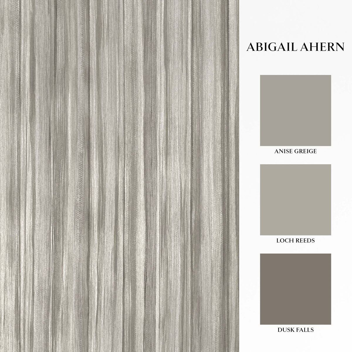 Linear Luxe Wallpaper, Pewter
