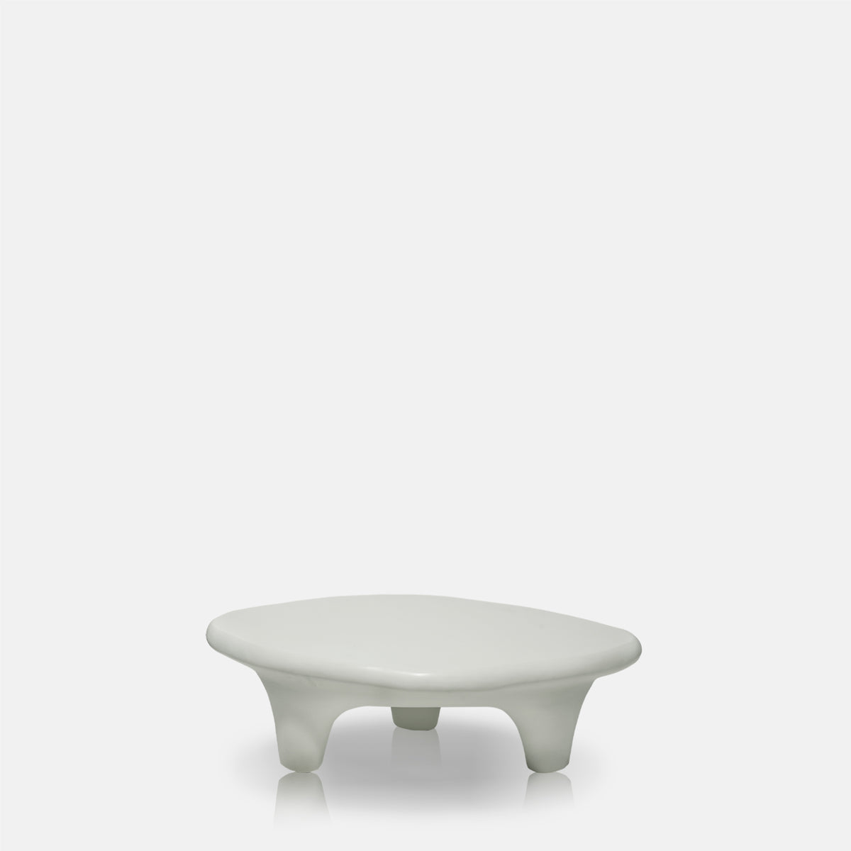 Mandino cream coffee table by Abigail Ahern table sculptural silhouette with chunky rounded legs and smooth creamy surface, organic shape , designer furniture