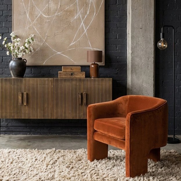 Mapesbury Velvet Armchair