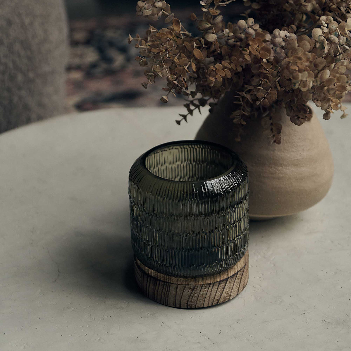 Marielle Portable Table Lamp, Slate