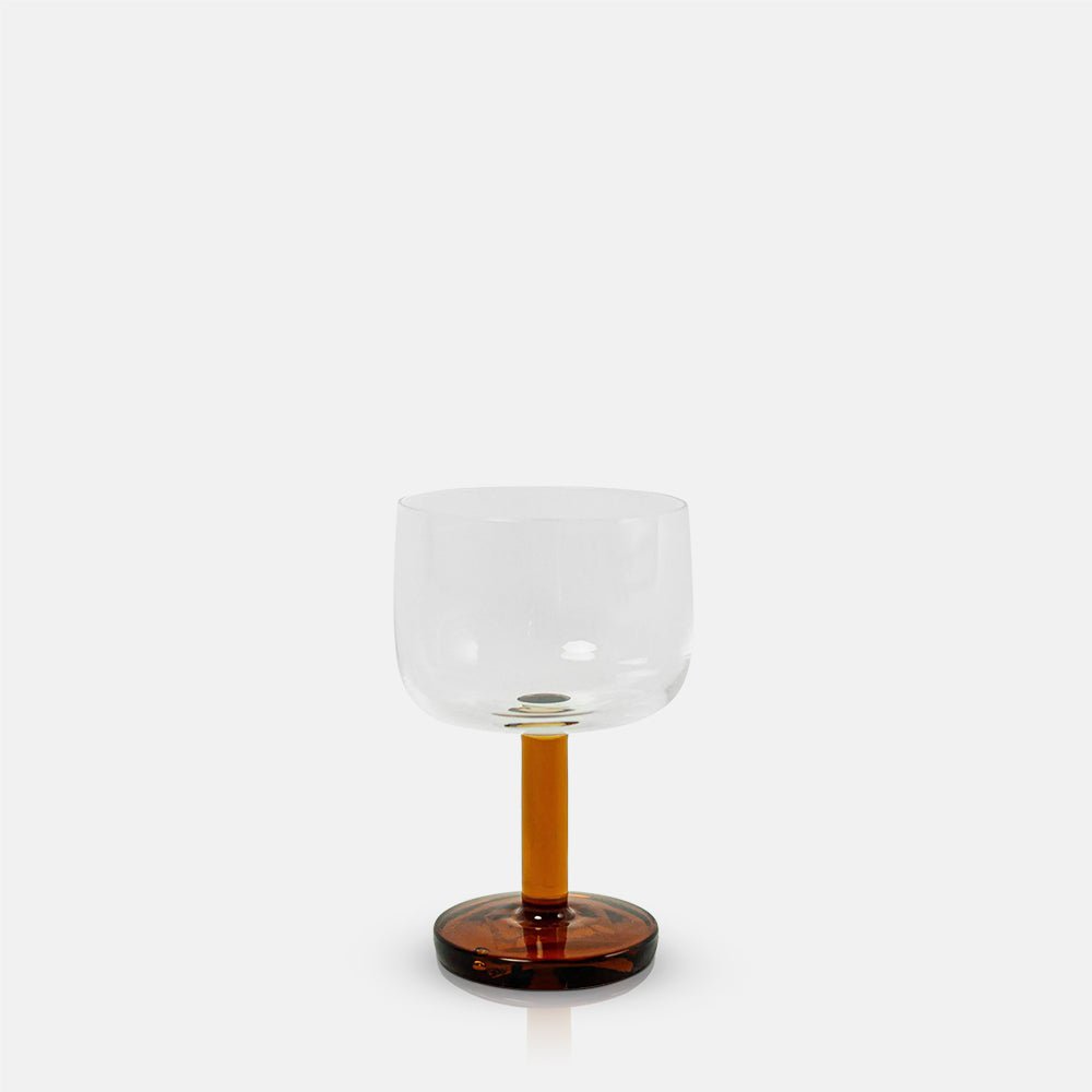 Ophelia Wine Glass, Amber